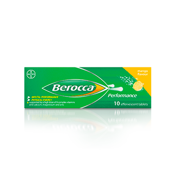 Berocca Performance Mango Effervescent Tablets 10s