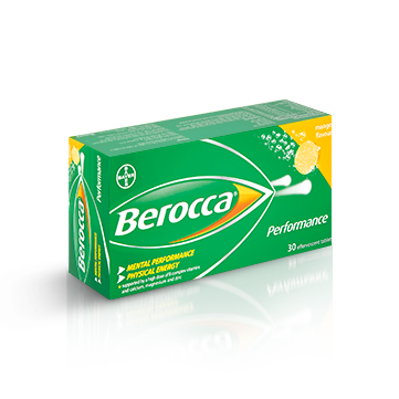 Berocca Performance Mango Effervescent Tablets 30s