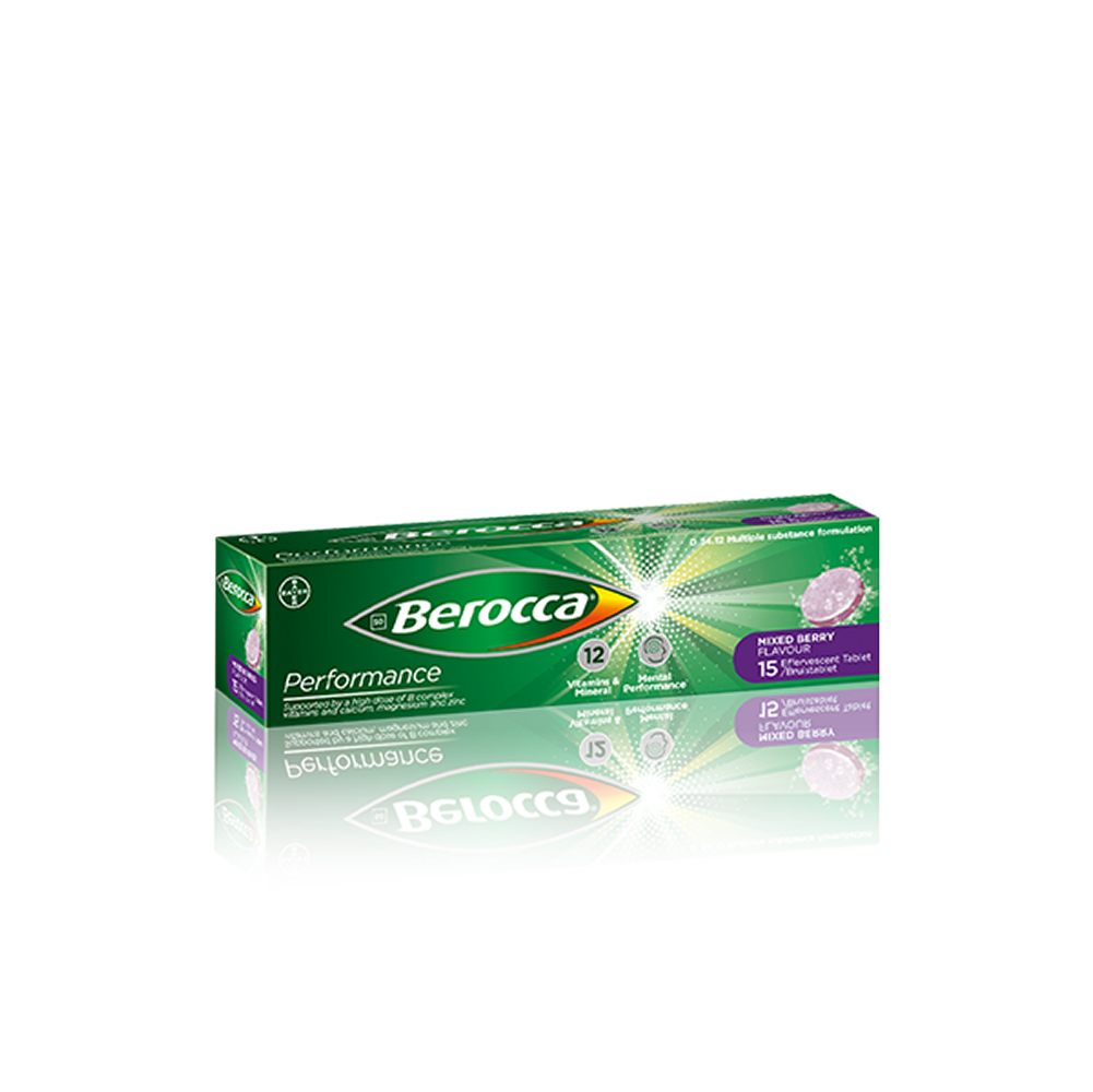 Berocca® Performance Mixed Berry Effervescent Tablets