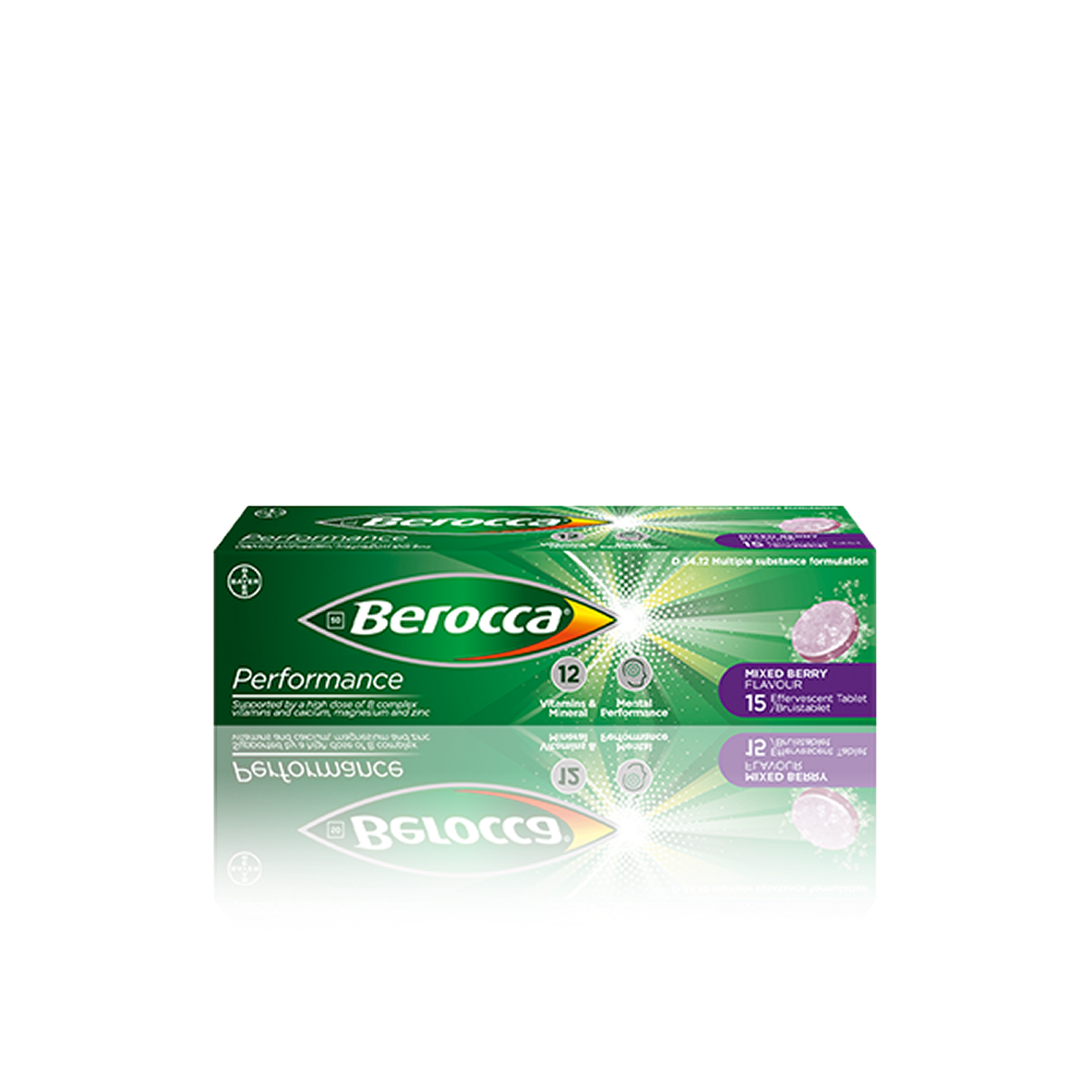 Berocca® Performance Mixed Berry Effervescent Tablets
