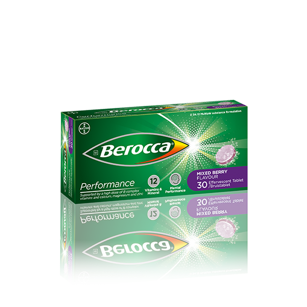 Berocca® Performance Mixed Berry Effervescent Tablets