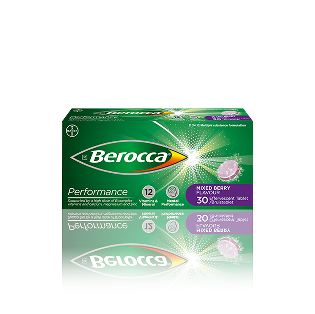 Berocca® Performance Mixed Berry Effervescent Tablets